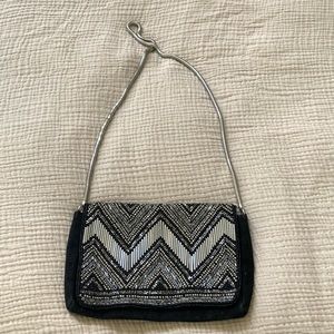 NWOT Gorgeous H&M faux suede beaded purse